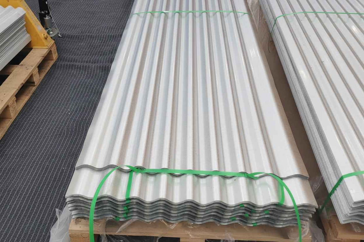 29-Gauge Corrugated Galvanized Aluminum-Zinc Steel Panels - Local Pickup Only