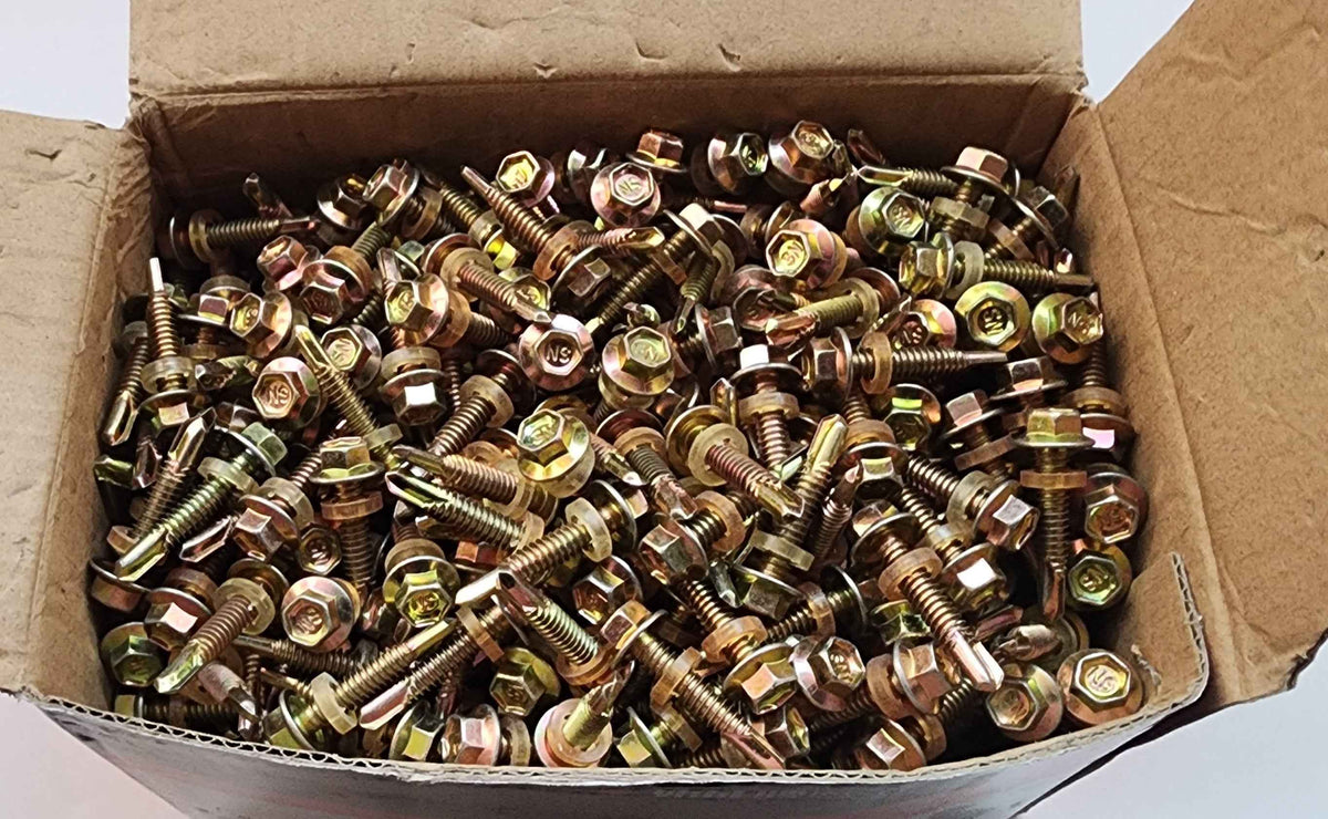 Self Tapping Screws M5.5 x 30mm / 40mm / 50mm – Box of 560 – Hex Washer Head