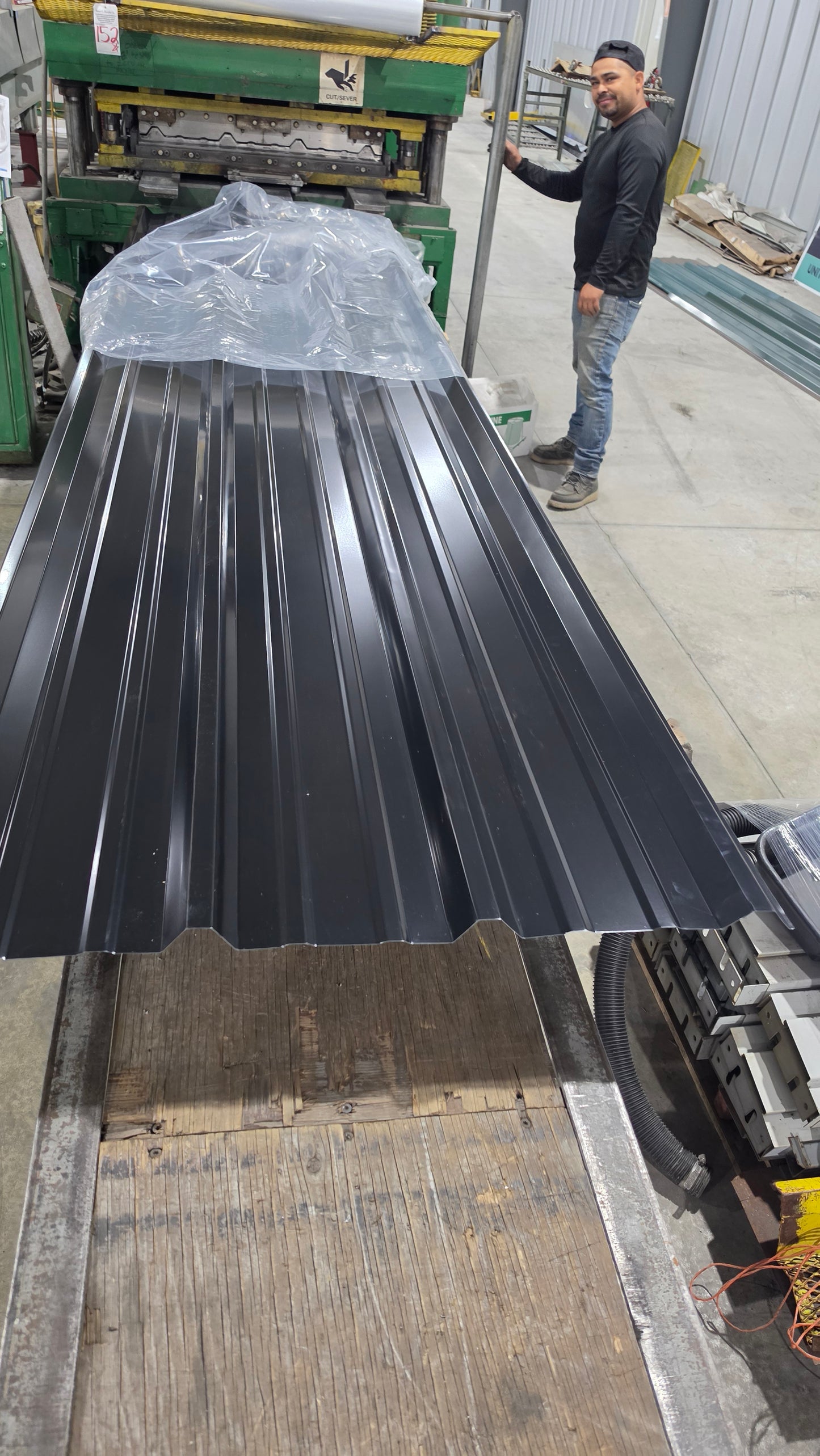 26 Gauge AG High Rib Metal Roofing Panel – Black or Green Closeout
