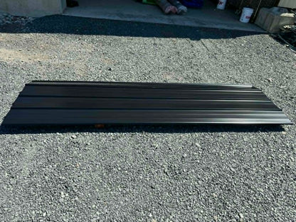 Black Ribbed Metal Roofing