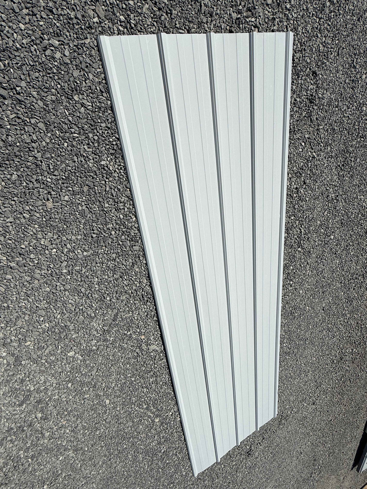 White AG Rib Metal Roofing & Siding Panels – 9ft 10in & 7ft 10.5in x 3ft – 0.4mm Steel