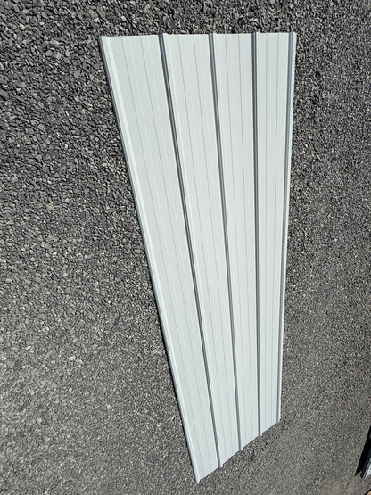 White AG Rib Metal Roofing & Siding Panels – 9ft 10in & 7ft 10.5in x 3ft – 0.4mm Steel