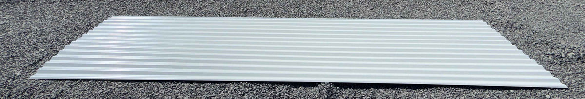 White Corrugated Metal Panels 7ft 10.5in & 12ft x 3ft Wide – 0.3mm Steel – Local Pickup Only