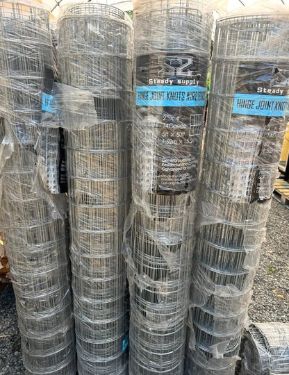 Welded Field Fence 50ft x 5ft | 14 Gauge Heavy-Duty PNW Outdoor Use