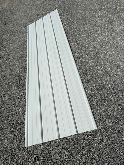 White AG Rib Metal Roofing & Siding Panels – 9ft 10in & 7ft 10.5in x 3ft – 0.4mm Steel