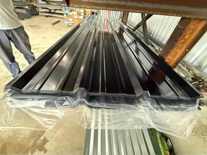 26 Gauge AG High Rib Metal Roofing Panel – Black 