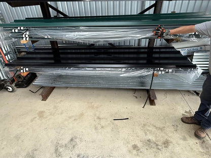 26 Gauge AG High Rib Metal Roofing Panel – Black 