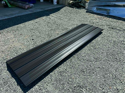 Black Ribbed Metal Roofing