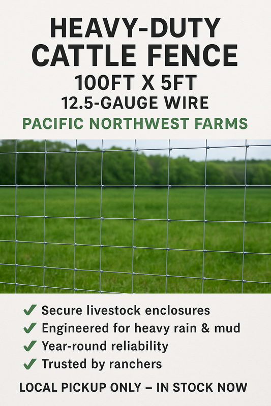Cattle Fence - 100ft x 5ft - 12.5 Gauge Wire - local pickup or delivery only