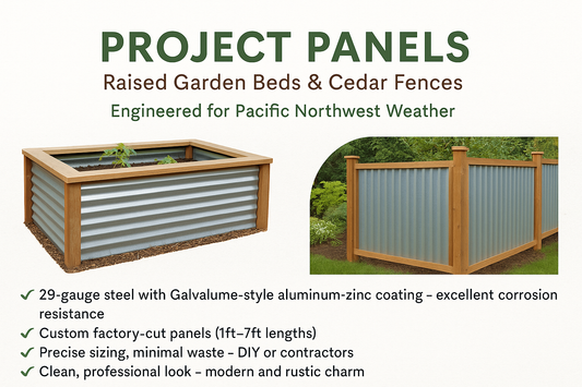 Corrugated Steel Panel – short panels - 1ft, 2ft, 3ft, 4ft, 5ft, 6ft, 7ft– Best Local Price