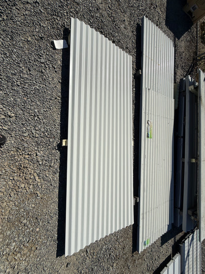 7 ft 10.5 in Lengths x 3 ft Wide White Corrugated Metal