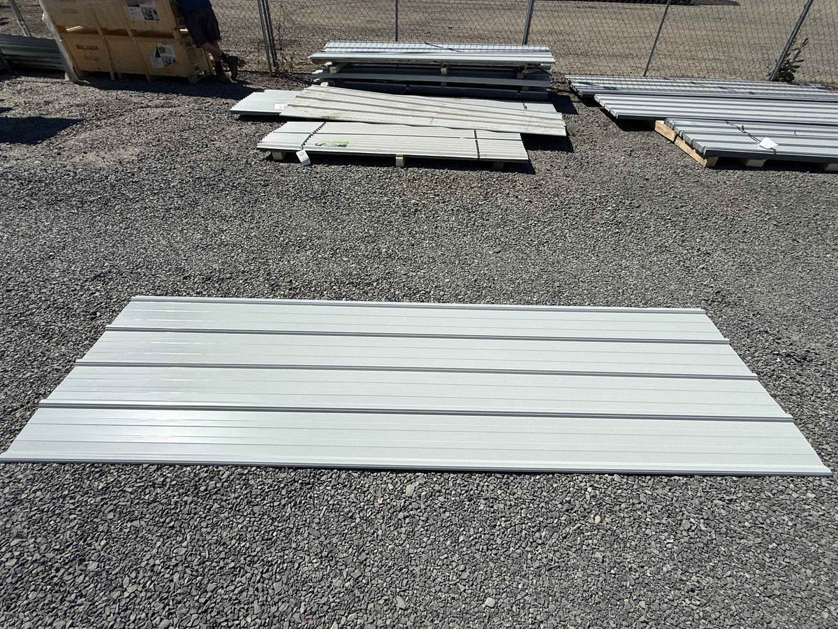 White AG Rib Metal Roofing & Siding Panels – 9ft 10in & 7ft 10.5in x 3ft – 0.4mm Steel
