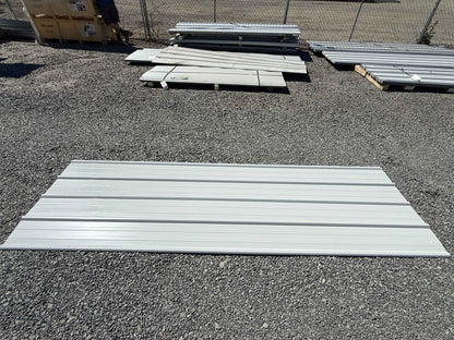 White AG Rib Metal Roofing & Siding Panels – 9ft 10in & 7ft 10.5in x 3ft – 0.4mm Steel