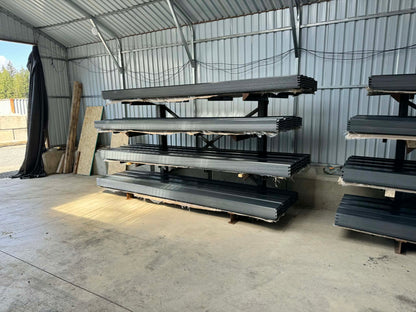 25 Gauge Rib Metal Roofing Panels in RAL Matching Black and Gray Colors for Lake Stevens