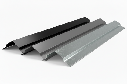 10 ft Corrugated Metal Ridge Cap Flashing 10 Foot – Black, Gray, Galvanized