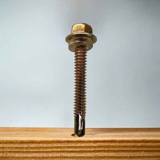 Self-Tapping Screws 1-1/4 inch hex head zinc plated – bag of 100