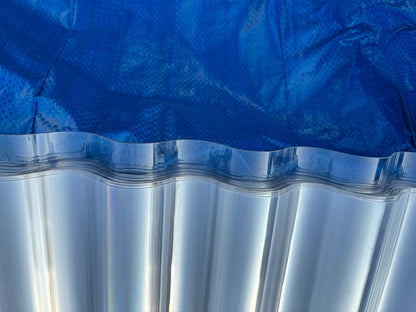 0.9mm Clear Greenhouse Roofing Panels – Heavy-Duty 26.5” x 8–14 ft - Local Pick Up