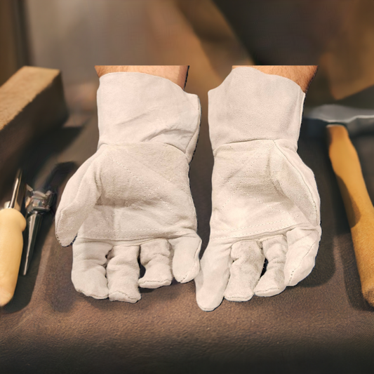 X-Large Leather Work Gloves – 10 Pair– Durable, Heavy-Duty Gloves USA
