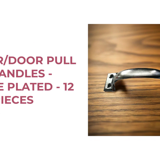 Drawer/Door Pull 4&quot; Handles - Chrome Plated - 12 pieces by@Outfy