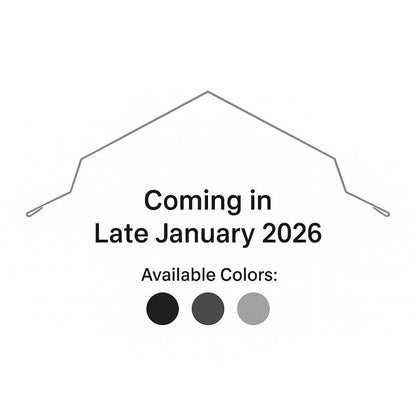 Product launch announcement with 'Coming in Late January 2026' text and color options on a white background.